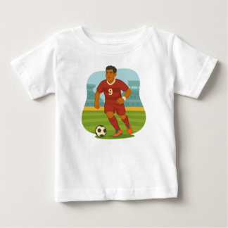 Playera Futbolista Jugando con el Balón  Baby T-shirt