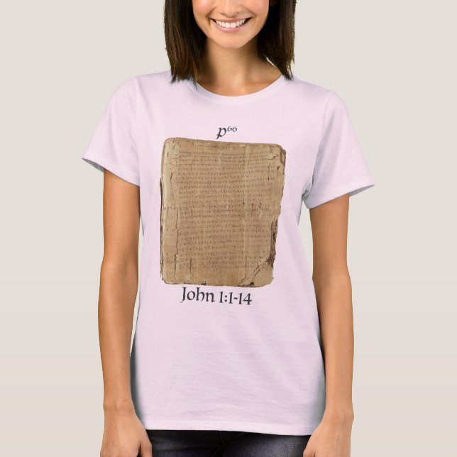 Playera P66 Jn 1:1-14 T-Shirt (Vorderseite)