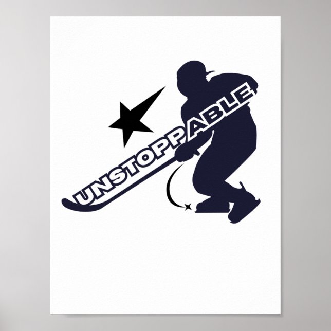 Players hockey UNSTOPPABLE Wall art Poster (Vorne)