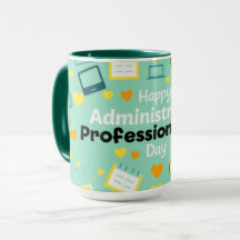 Playful Admin Day Calendar Laptop Heart Art