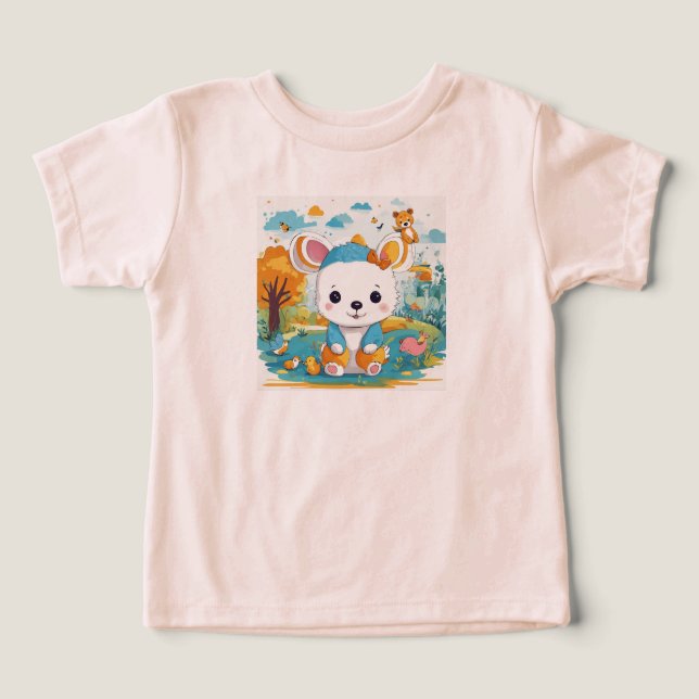 Playful animal project of children's t-shirt (Design Vorderseite)