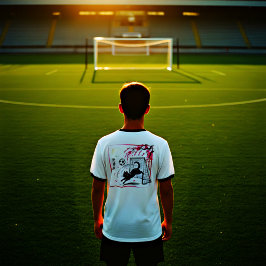 Playful Black Cat Soccer for Cat Lovers and Soccer T-Shirt