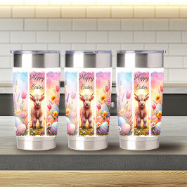 Playful Brushstroke Osterhochland Kuh 20oz Thermobecher