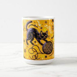 Playful Cat Yarn Ball Kaffeetasse