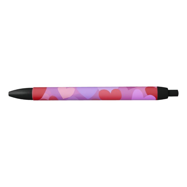 Playful Colorful Heart Pattern Kugelschreiber (Vorderseite)
