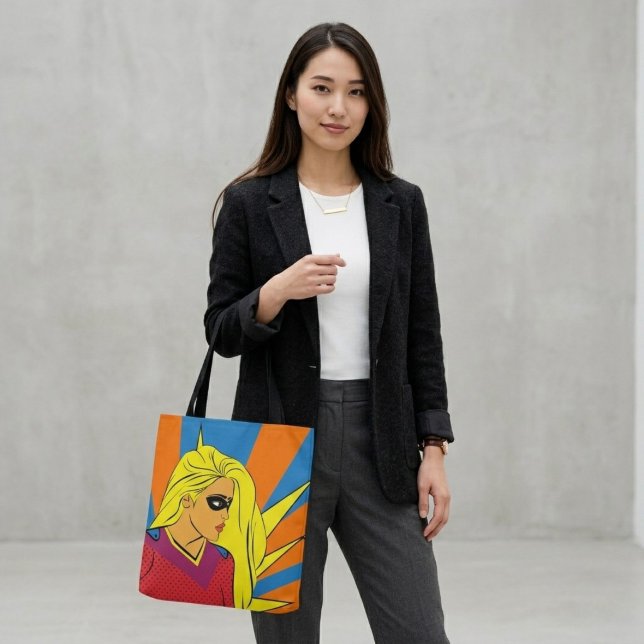 Playful Comic Print Tote Bag Tasche (Von Creator hochgeladen)