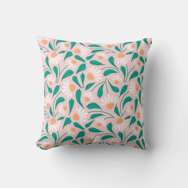 Playful Daisy Meadow Kissen (Vorderseite)