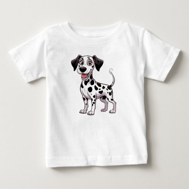Playful Dalmatian Puppy Baby T-shirt (Vorderseite)