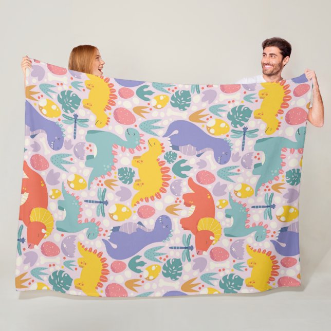 Playful Dinosaurier Adventure Fleecedecke (Beispiel)