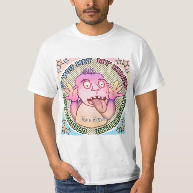 Playful family face T-Shirt (Vorderseite)