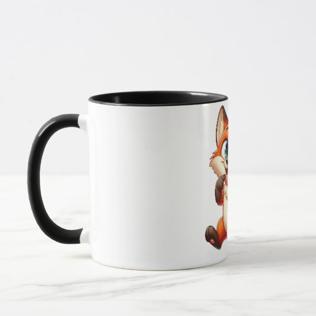 Playful Fennec Fox 14. Oktober Tasse (Links)