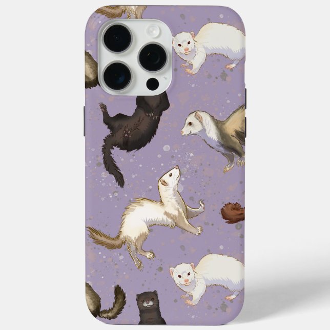 Playful Ferret Business Case-Mate iPhone Hülle (Rückseite)
