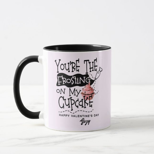Playful Frosting on My Cupcake Valentine Mug (Gauche)