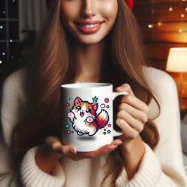 Playful Furry Cat Kaffeetasse