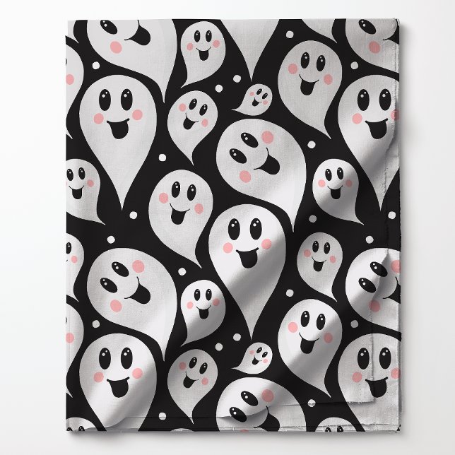 Playful Ghost Pattern Halloween Stoff (Von Creator hochgeladen)