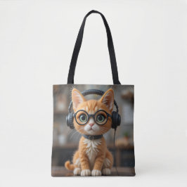 Playful Ginger Cat Tasche