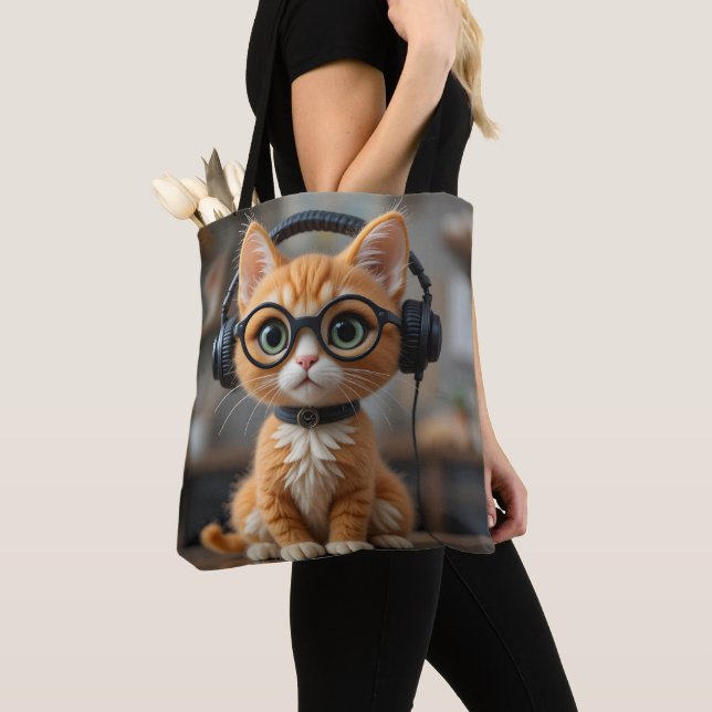 Playful Ginger Cat Tasche (Von Nahem)