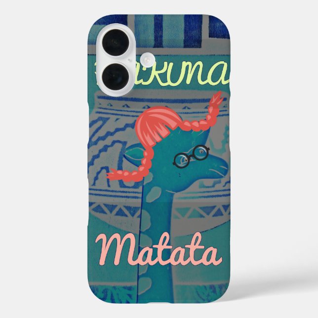 Playful Giraffe Art: Ein afrikanisches Vergnügen iPhone 16 Hülle (Rückseite)