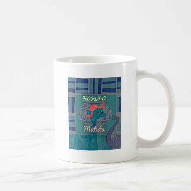 Playful Giraffe Art: Ein afrikanisches Vergnügen Kaffeetasse (Rechts)