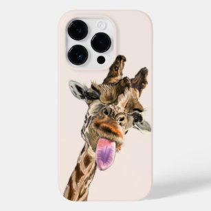 Playful Giraffe Tongue Out Case-Mate iPhone 14 Pro Hülle