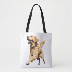 Playful Golden Retriever Puppy - fröhliche Pet Ill Tasche
