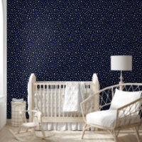 Playful Golden Stars Mitternacht Sky