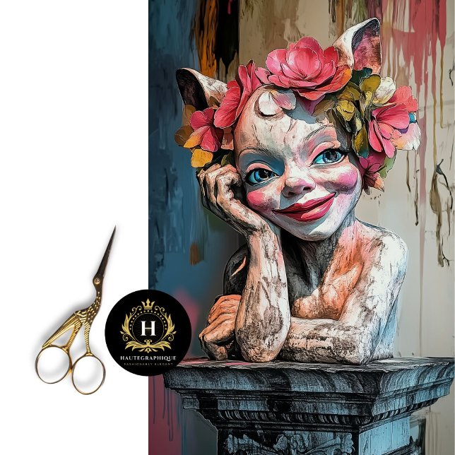 Playful Gothic Paris Gargoyle Decoupage Seidenpapier (Von Creator hochgeladen)