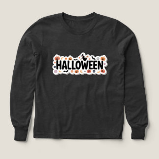 Playful Halloween Plaid Long Sleeve T-Shirt
