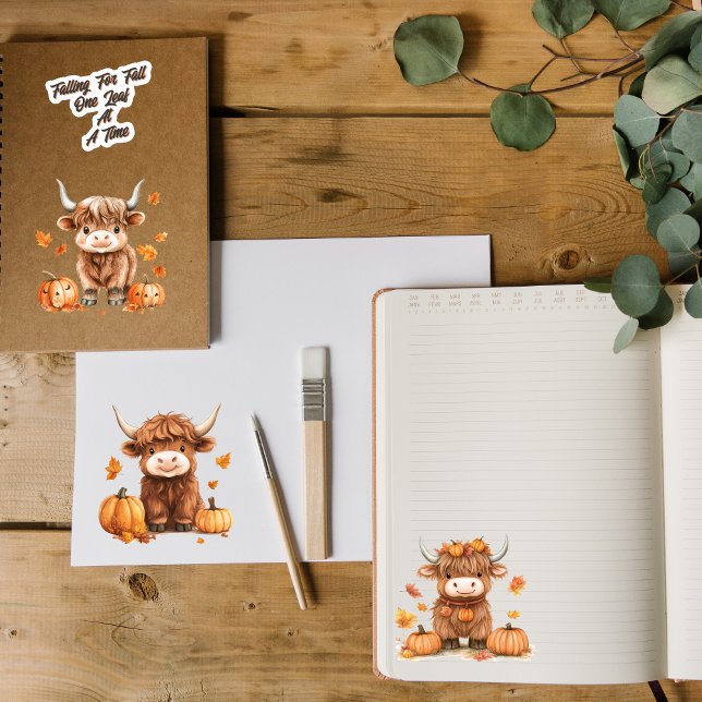 Playful Highland Cow Tiny Sticker Sheet (Von Creator hochgeladen)