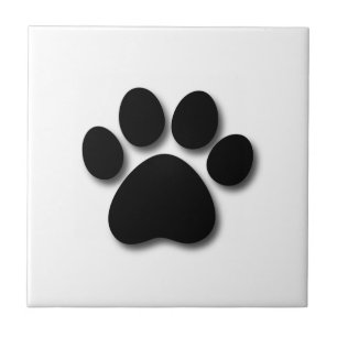 Playful Hundetatzen-Druck für den Hundeliebhaber Fliese