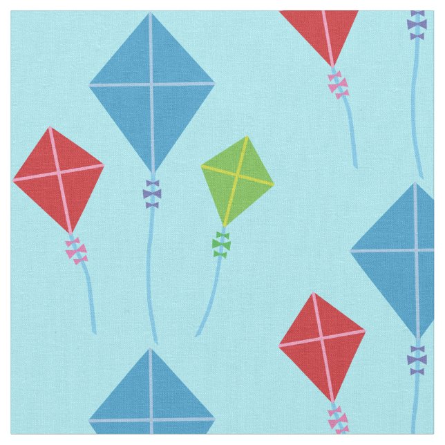 Playful Kites Stoff (Nahaufnahme)