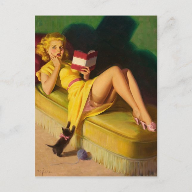 Playful Kitten Postkarte (Vorderseite)