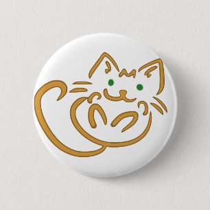 Playful Kitty Button