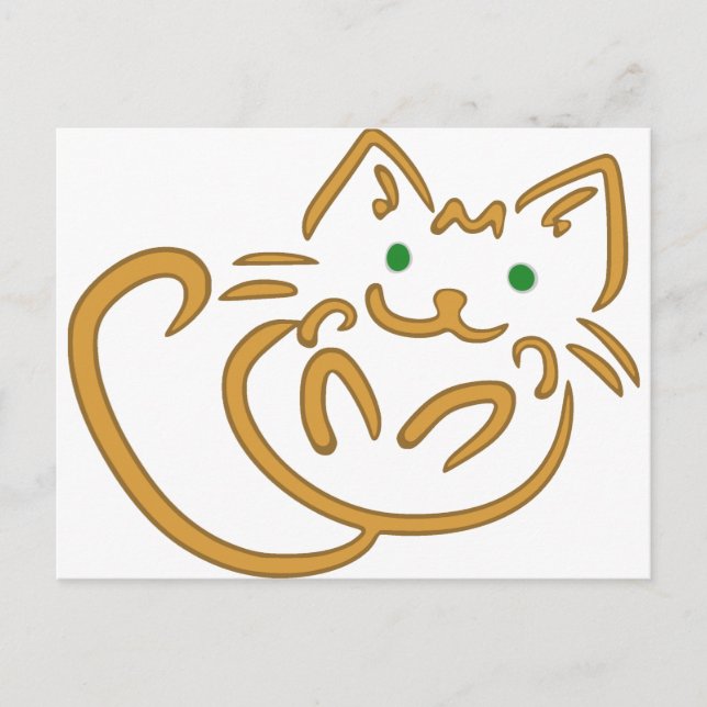 Playful Kitty Postkarte (Vorderseite)