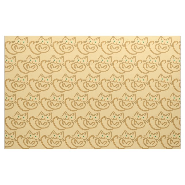 Playful Kitty Stoff (Fat Quarter (45,7 x 55,9 cm))