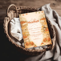 Playful Little Meatball Baby Shower