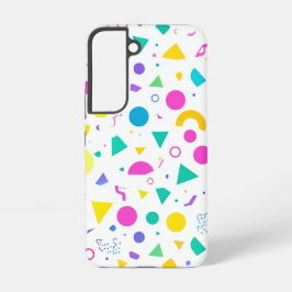 Playful Neon Memphis Geometric Retro Pattern Samsung Galaxy Hülle