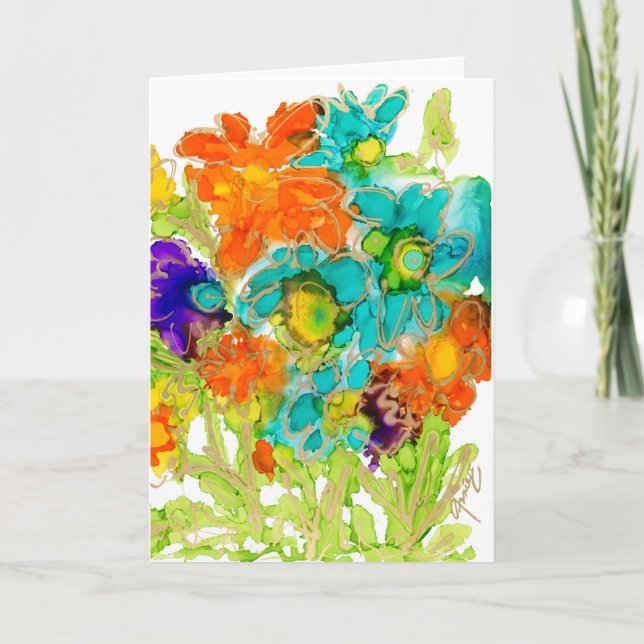 Playful one Lovitude Blank Card von Anne Pryor Karte (Vorderseite)