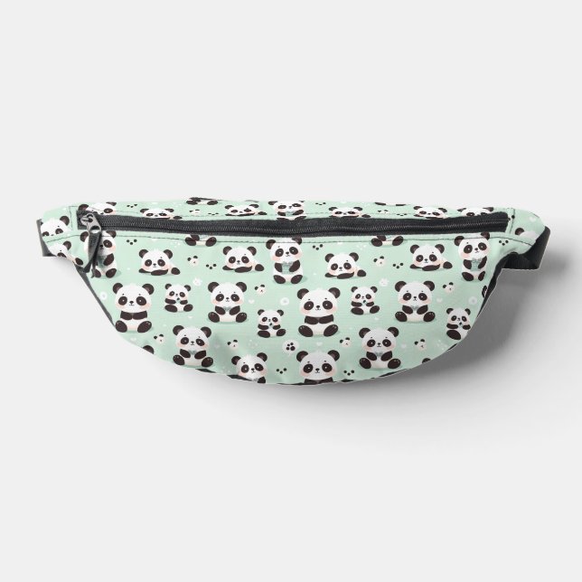 Playful Panda Pattern Bauchtasche (Ablage )