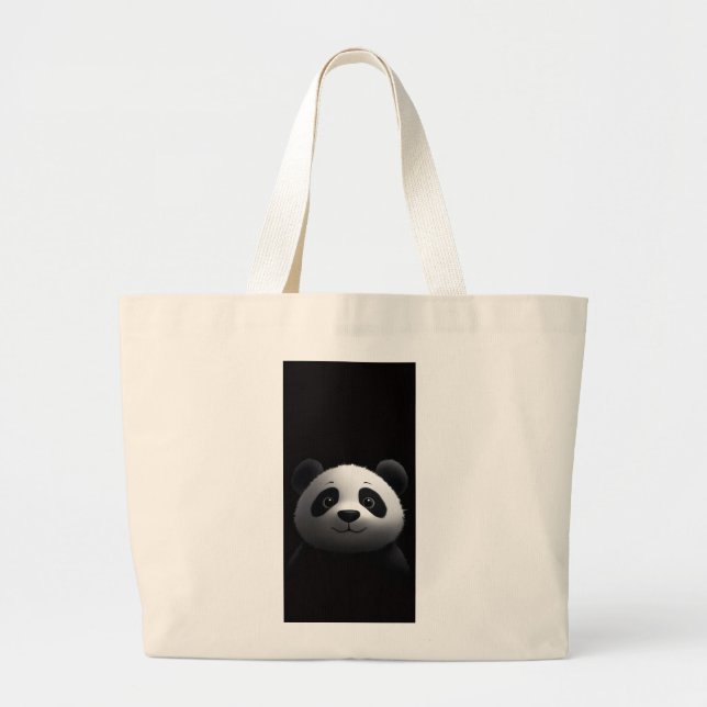 Playful Panda Tote Bag Jumbo Stoffbeutel (Vorne)
