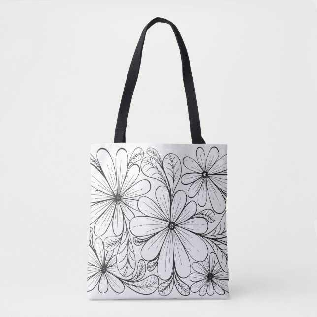 Playful Petals Tote Bag Tasche (Vorderseite)