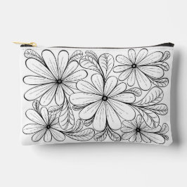 Playful Petals Zipper Pouch Zubehörtasche