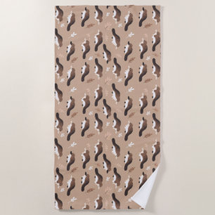 Playful Platypus Pattern Strandtuch
