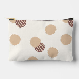 Playful Polka Dots Warm neutral Zubehörtasche