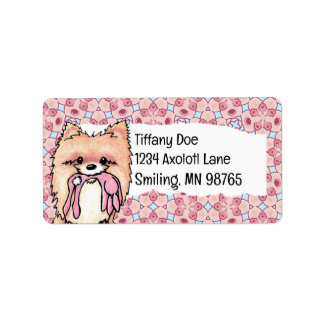 Playful Pom Adressaufkleber