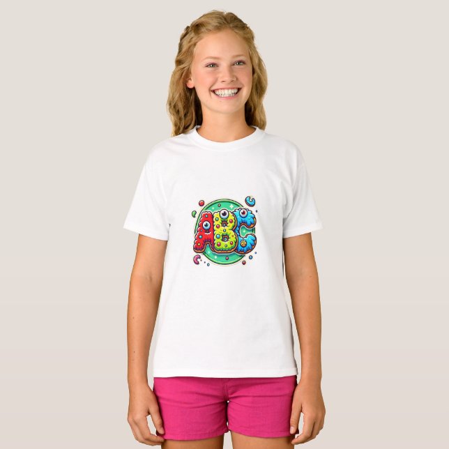 Playful PopFunk ABC Monogram T-Shirt (Vorne ganz)