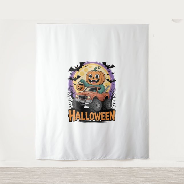 Playful Pumpkin Wandteppich (Vorderseite)