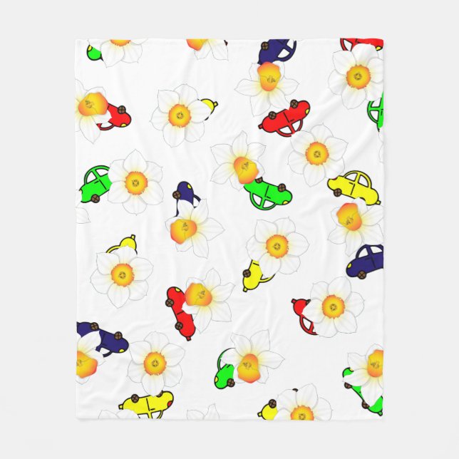 Playful Scribble Pattern Blanket Fleecedecke (Vorderseite)