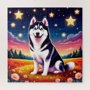 Playful Siberian Husky