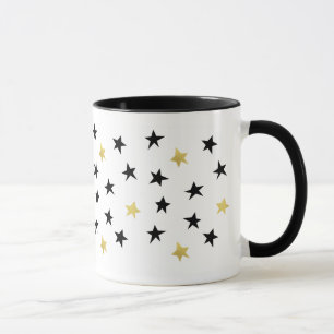 Playful Stars - Black&Gold Tasse